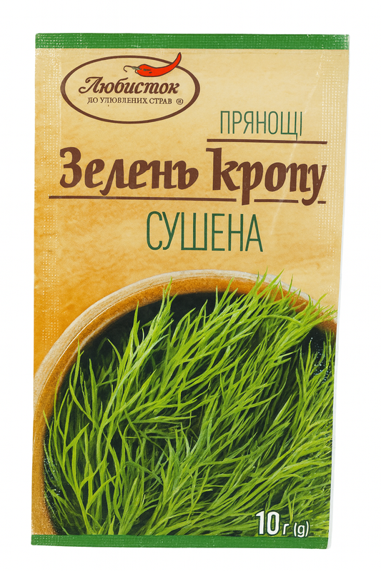 Lyubistok Dried Dill (Зелень кропу сушена) – 10g