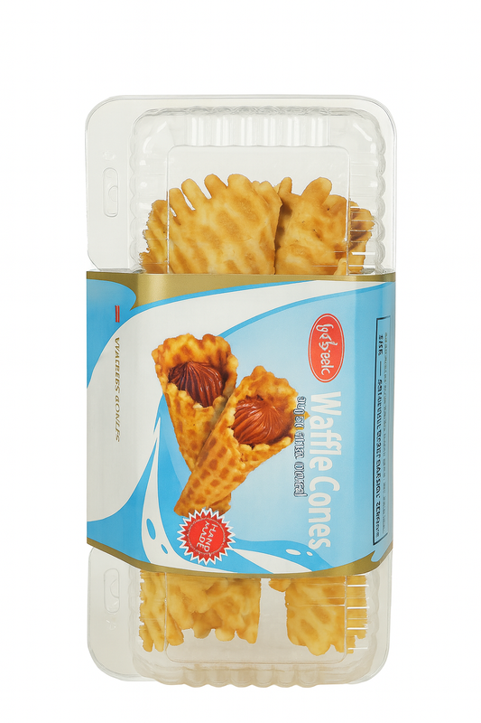 Waffle Cones with Sweetened Condensed Milk Filling – 6 Pack