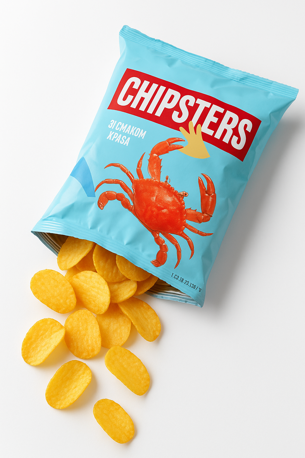Chipsters Crab Flavored Potato Chips – 120g