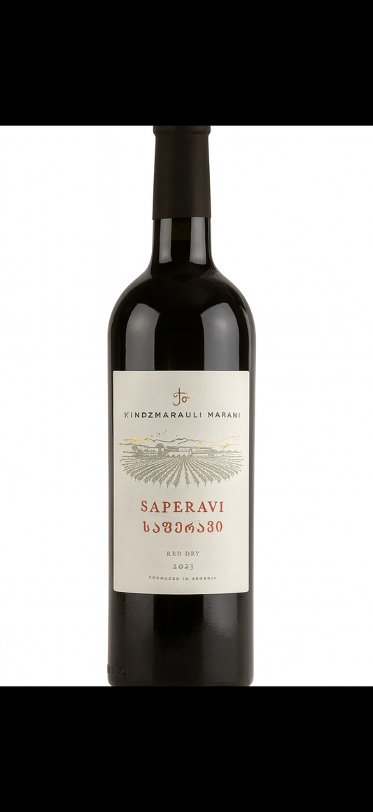 Kindzmarauli Marani Saperavi 2023 – Red Dry Wine

Origin: Georgia
Type: Red Dry
Grape Variety: Saperavi
Vintage: 2023
ABV: (Add % when known)