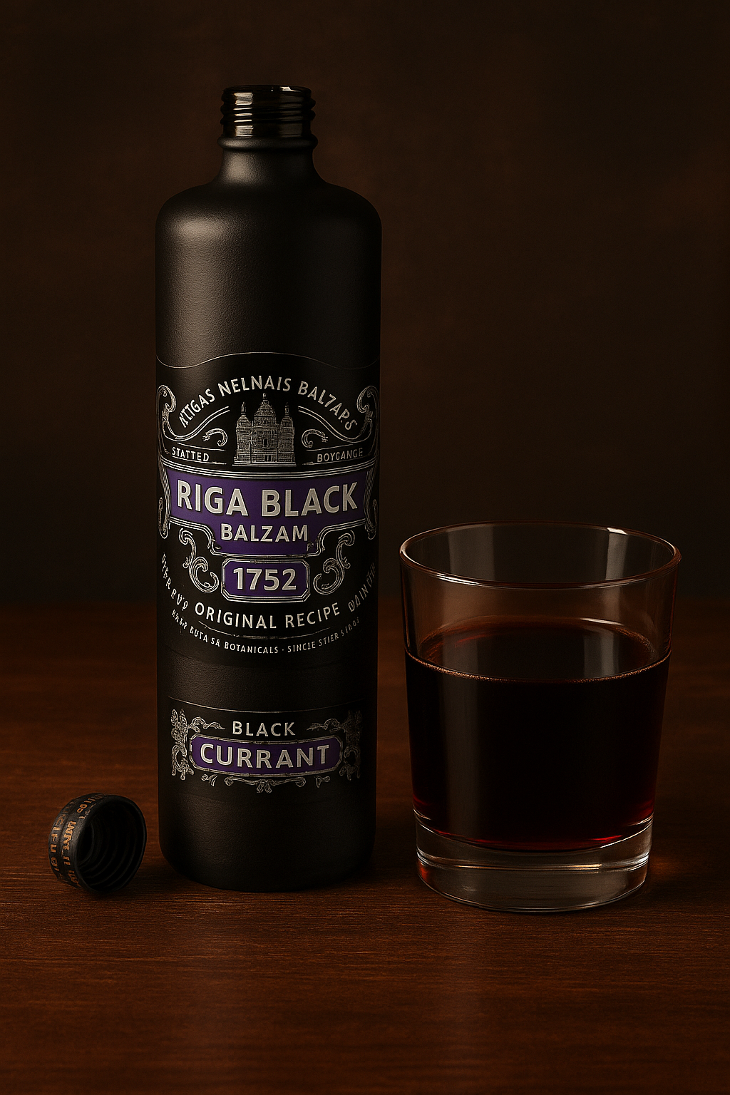 Riga Black Balsam Black Currant – Crafted Herbal Liqueur (0.5L)