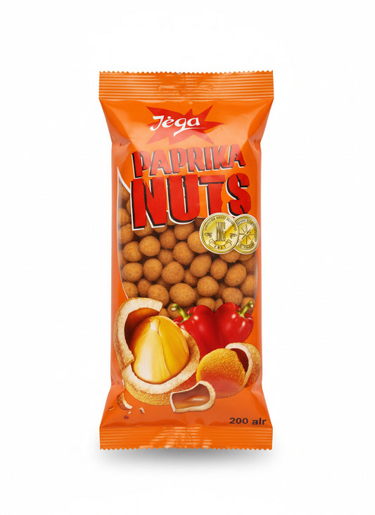 Tega Paprika Nuts – Crunchy Roasted Snack with Spicy Paprika Flavour (200g)