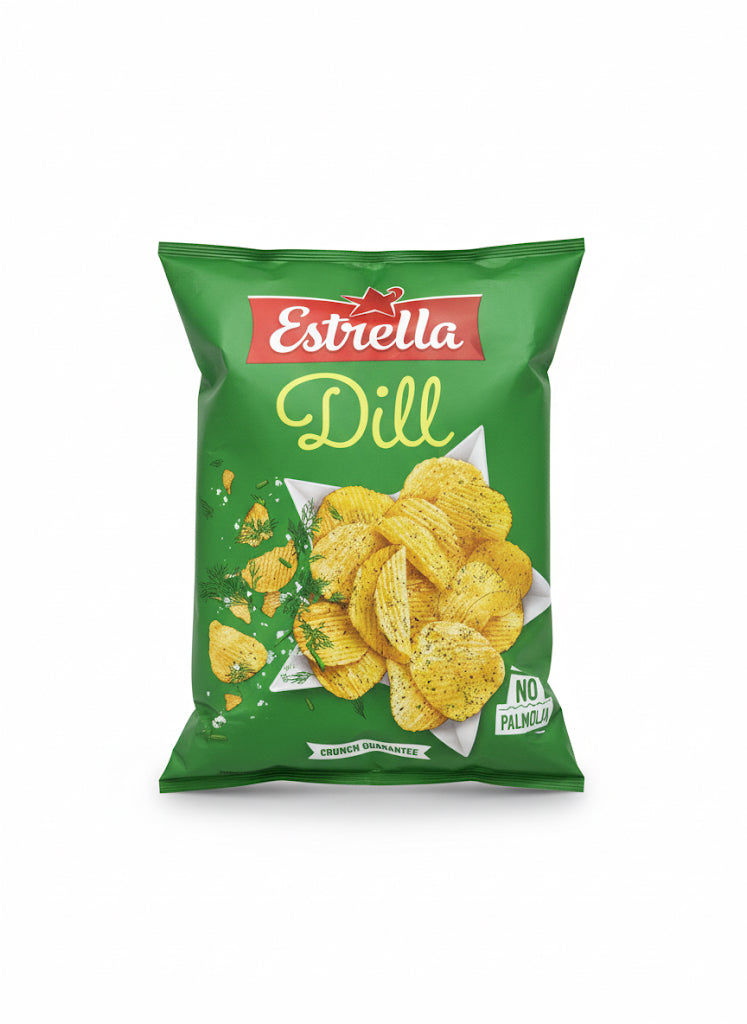 Estrella Dill Potato Chips – Crunchy, Fresh & Packed With Flavour 🌿🥔