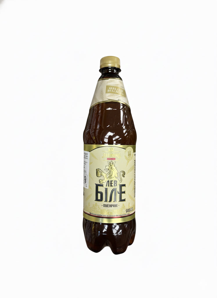 🦁 Authentic Ukrainian Wheat Beer: Lvivske Bile Pshyenychne (900ml PET) 🇺🇦