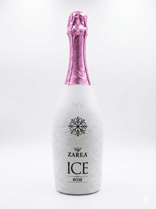 ZAREA Ice Rosé Sparkling Wine – Limited Edition Frosted Bottle (750ml)