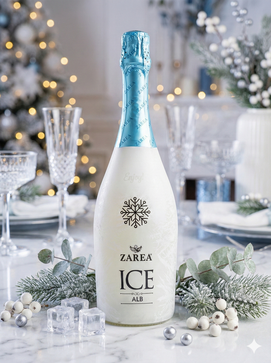ZAREA ICE ALB – Premium White Sparkling Wine | Limited Edition Frosted Bottle