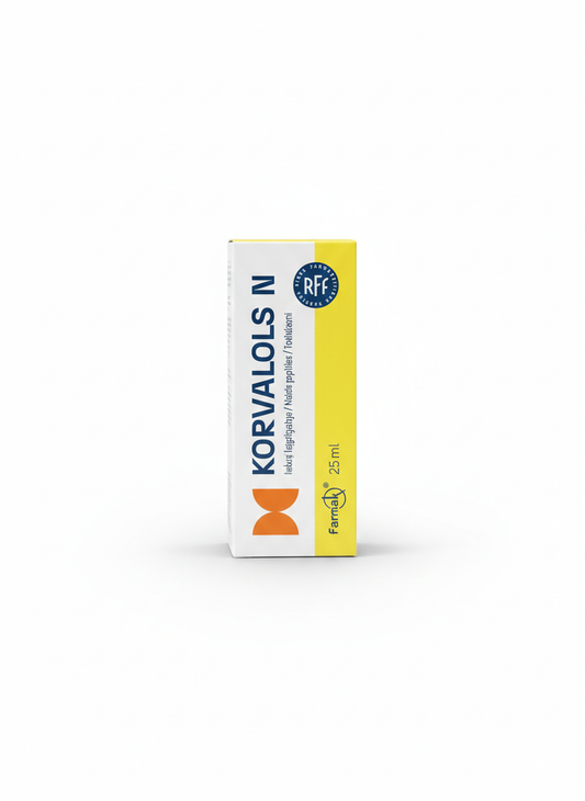 Korvalols N Drops 25 ml – Natural Support for Calm, Sleep & Stress Relief
