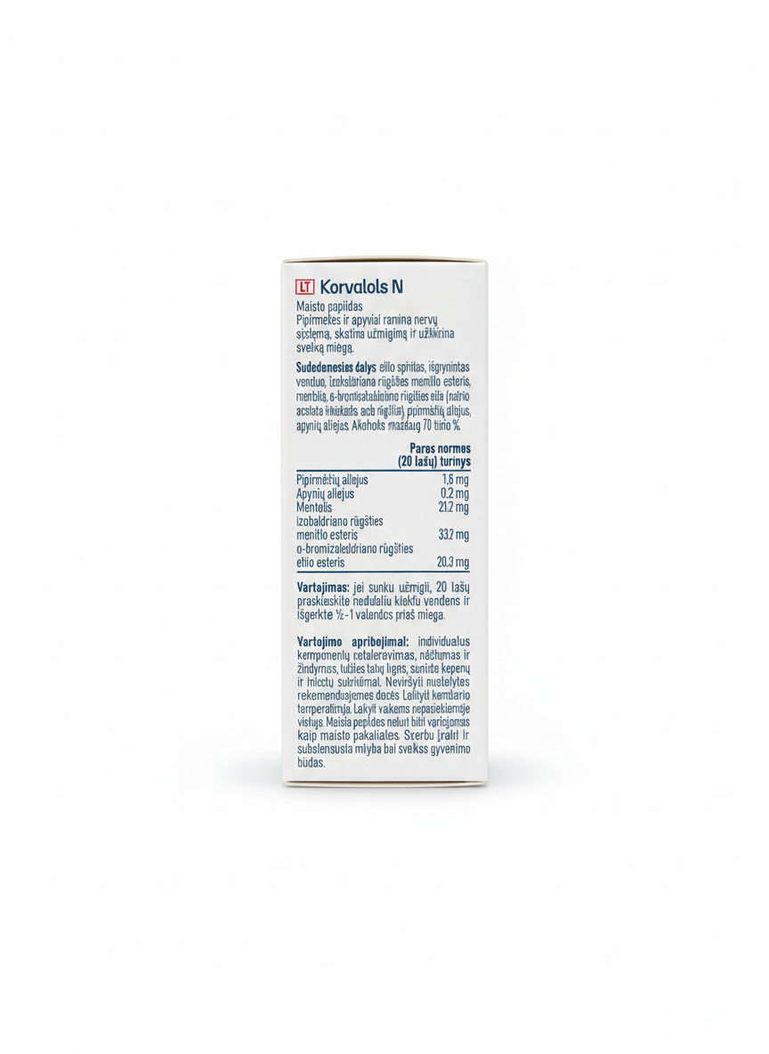 MAK Korvalols N Drops Herbal Food Supplement 25 ml natural calm support package