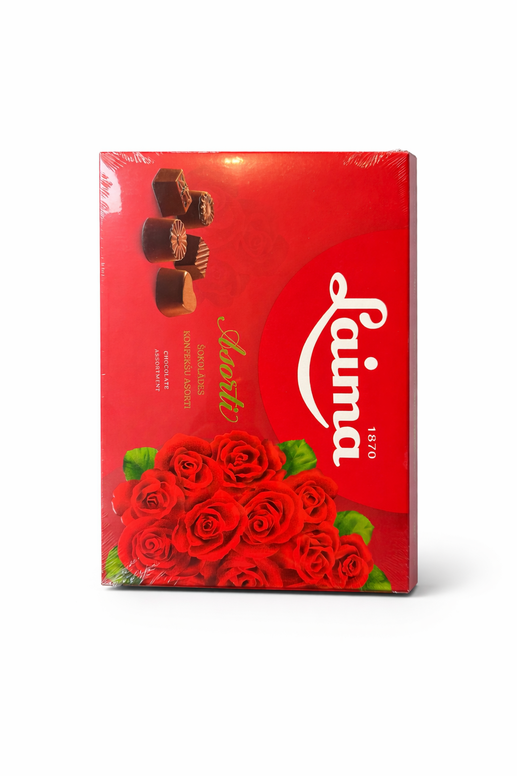 Laima Asorti Chocolate Assortment Box 470g – Luxury European Milk and Dark Chocolate Gift Box