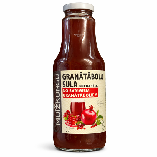 mužkungu unfiltered pomegranate juice natural 1l bottle image 1