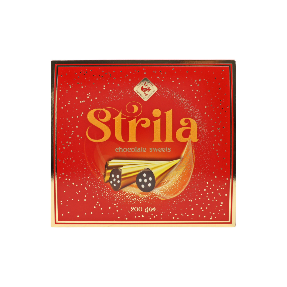 Strela Glazed Candies 200g – Creamy Brandy‑Filled Ukrainian Sweets