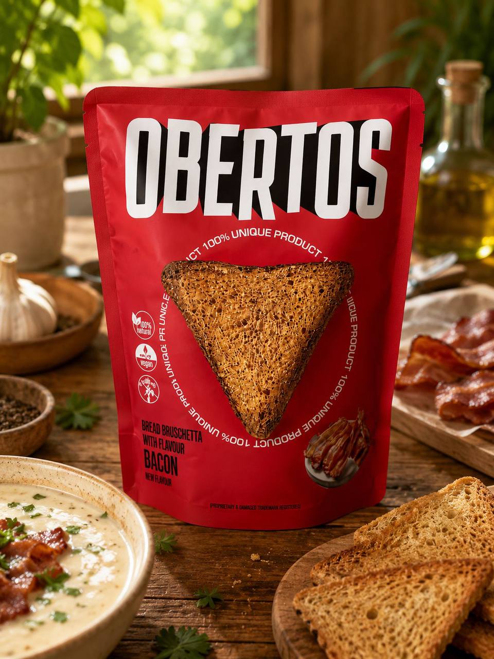 Obertos Bruschetta Bacon Flavour 100g