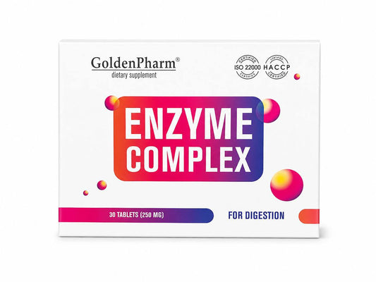 GoldenPharm Enzyme Complex 30 tablets product image 1