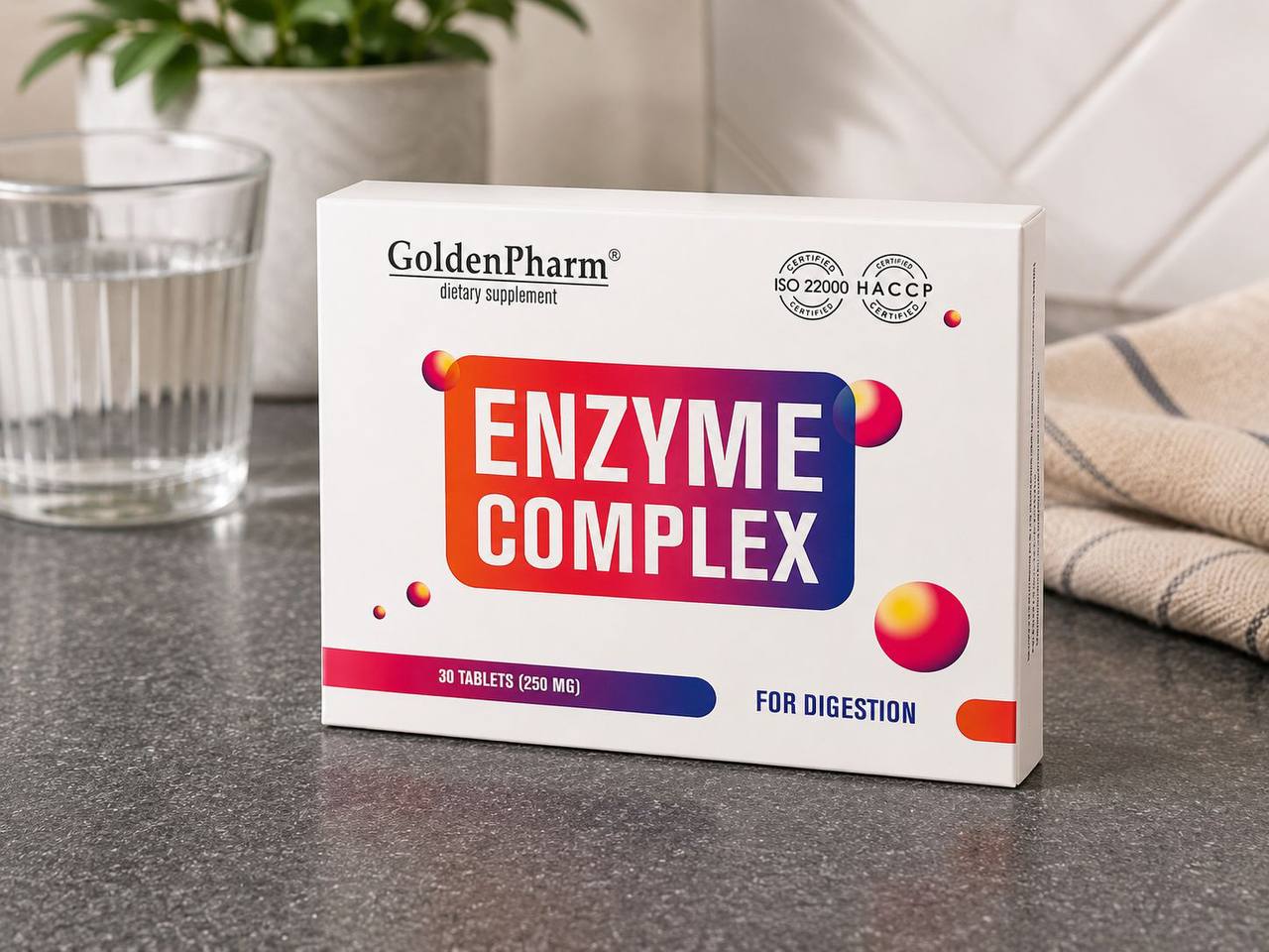 GoldenPharm Enzyme Complex 30 tablets product image 3