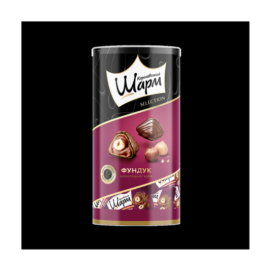 Royal Charm Candies with Whole Hazelnut and Chocolate Cream – 235 g